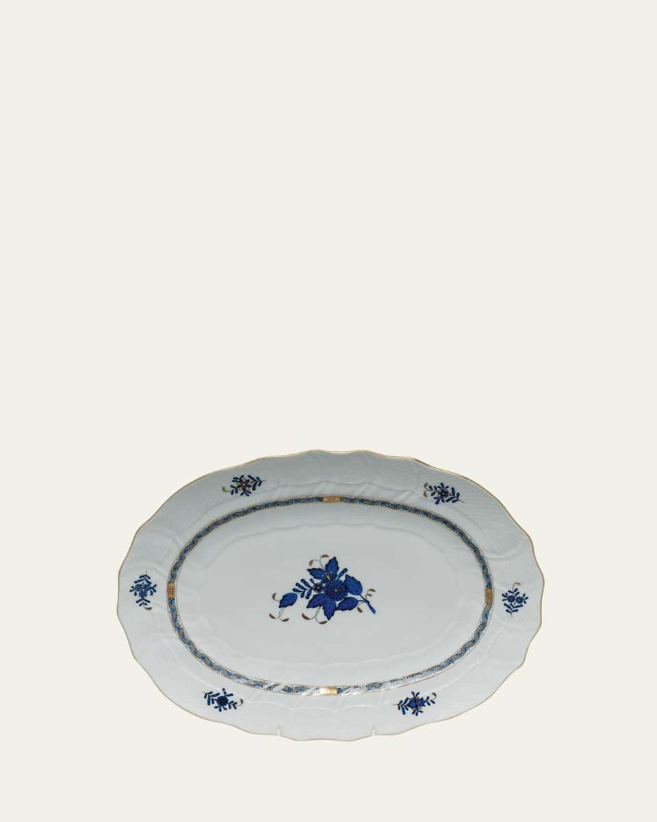 Chinese Bouquet Black Sapphire Platter